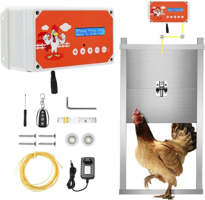 Meilleurs prix pour Porte Poulailler Automatique, avec Télécommande et minuterie Porte Poulailler Electrique Fonctionnement sur Secteur ou Batterie