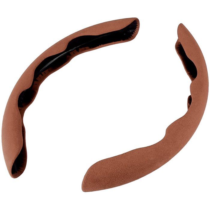 Convient pour - Housse de volant 38 cm - Toutes voitures - Une paire de housses de volant universelles en daim antidérapant 38