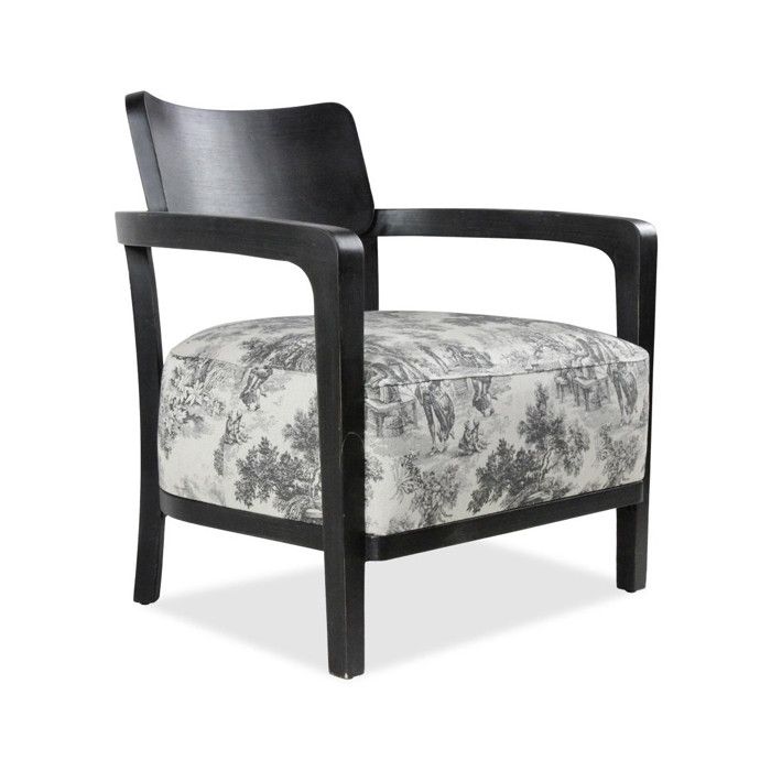 Fauteuil - Bois - Noir - Interiors Fauteuil - Bois - Noir - Interiors
