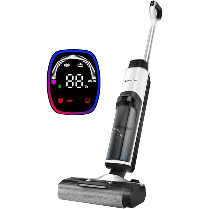 Aspirateur laveur électrolyse - SUTEO - Nettoyage 3 en 1 - Électrolyse de leau - Instructions vocales - Suteo