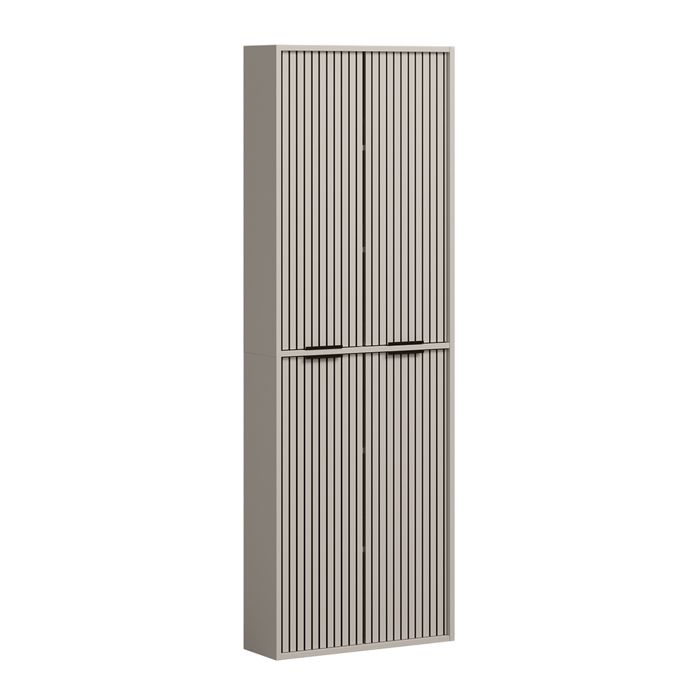 Meuble salle de bain Ruford 60x176cm avec 4 portes Cachemire Vicco 59046