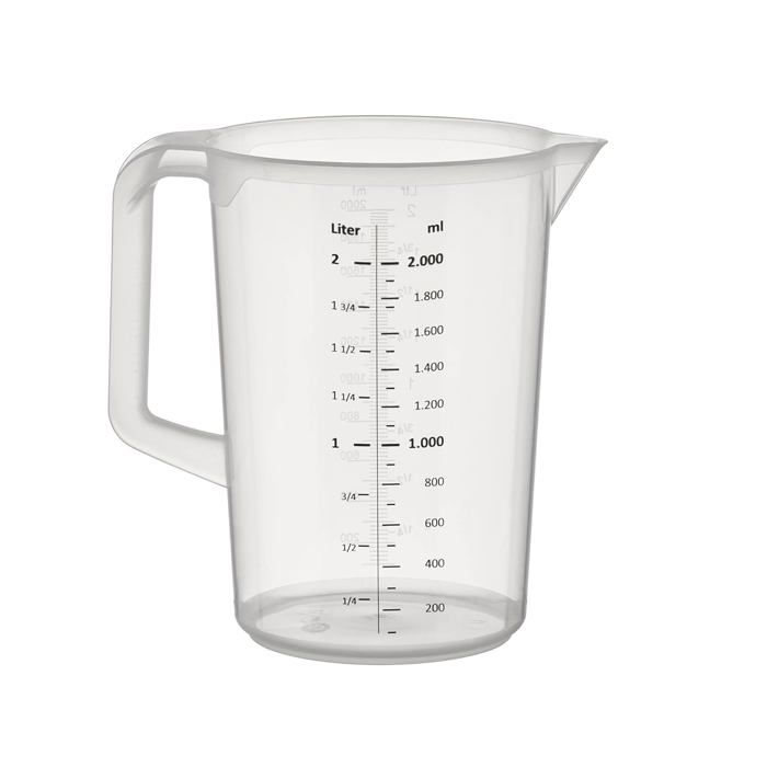 Pichet Gradué 2 Litres - Ø 15 5 cm x H 21 cm - en Polypropylène