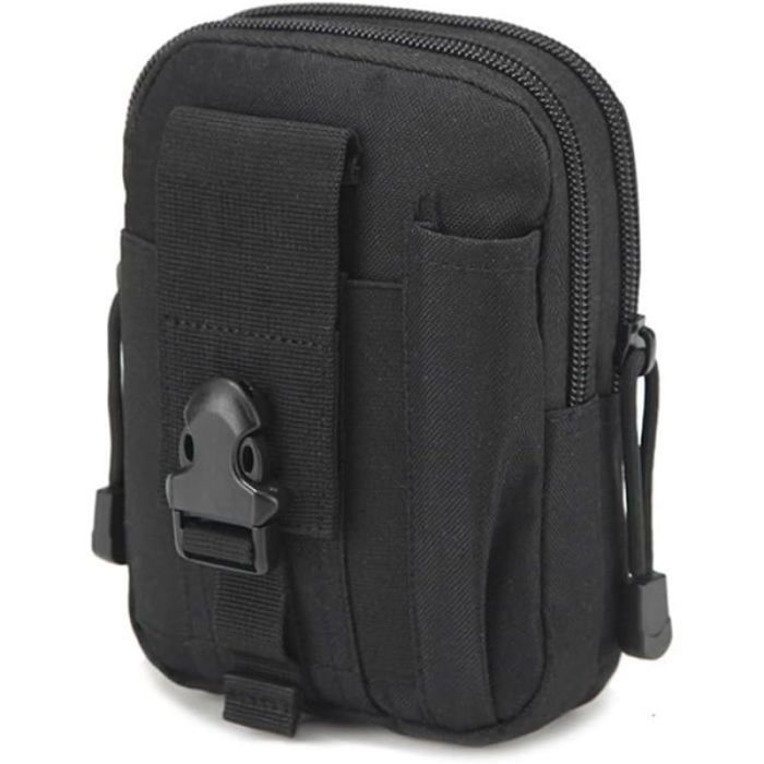 Pochette tactique pour homme XJYDNCG sac banane compact et multifonctionnel avec étui pour téléphone portable