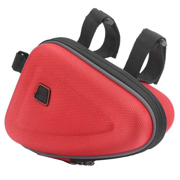 Shipenophy sac de cadre de vélo EVA – sac de Tube de vélo sacoche triangulaire étanche pour cadre de vélo de sport velo Rouge