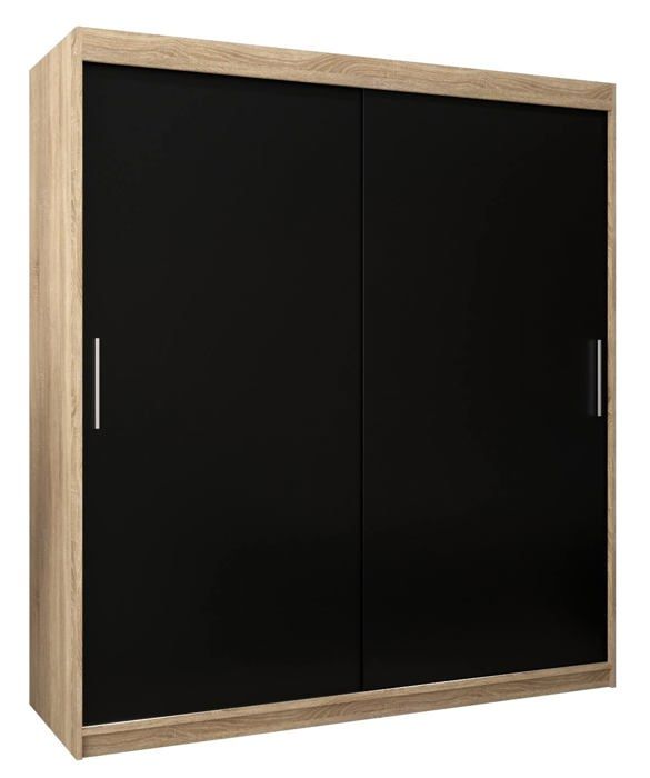 ABIKSMEBLE Tokyo 180 Armoire à Trois Portes Coulissantes avec Tringle