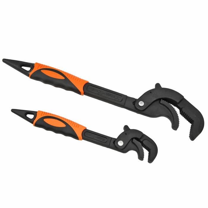 SPEEDWOX Lot De 4 Clés à Réglage Automatique Multifonctions 6-12 Pouces - Power Grip Pour Tuyaux