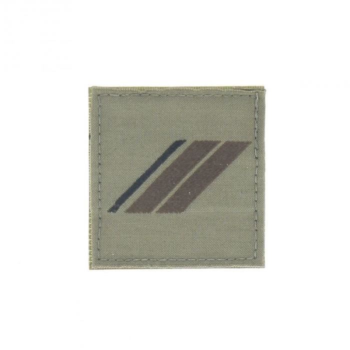 Galon Lieutenant-Colonel Basse Visibilité ARES - Velcro 5x5 Cm, Agréé DGGN, Pour Tenues Militaires