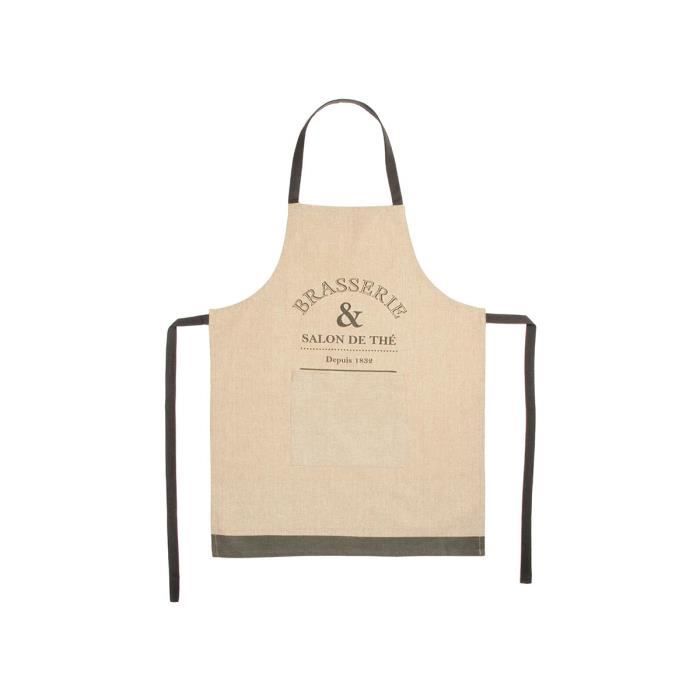 Tablier De Cuisine Bistrot D Antan Gris Atmosphera Gris