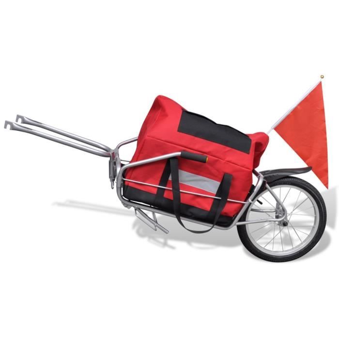 Remorque vélo mono roue - Vélo loisir - Poids max 34 kg