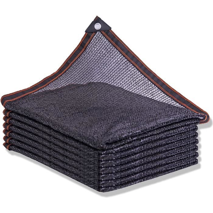 Filet D'ombrage 95% UV - 5x7 M - Toile Brune Respirante Pour Terrasse, Jardin, Piscine