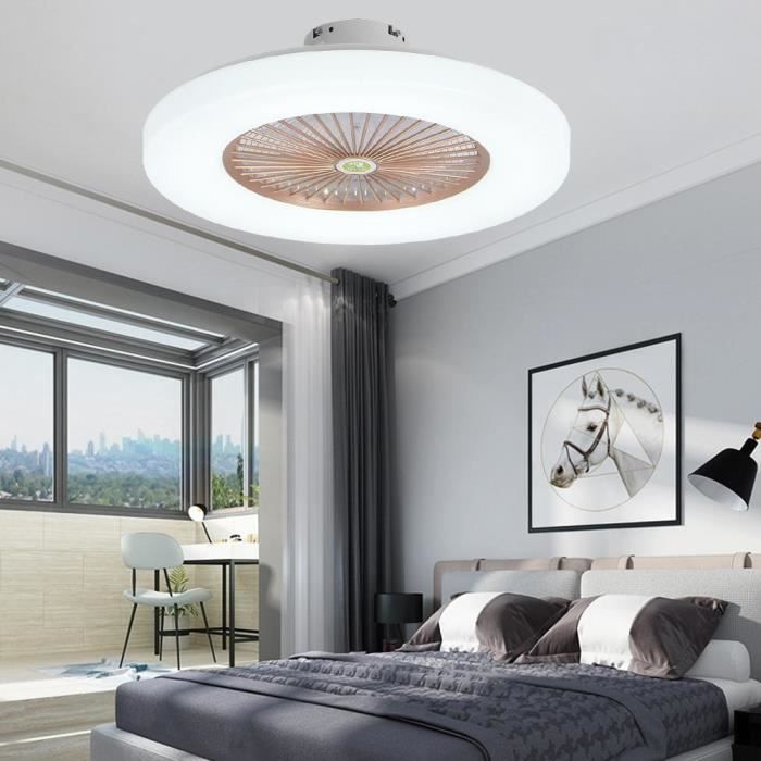 23 Inchs Ventilateur Plafond A Telecommande Silencieuse Lampe Led Assombrissant Vitesse Chambre A Coucher Progressive En Or Cer Achat Vente Aeration 23 Inchs Ventilateur Plafon Cdiscount