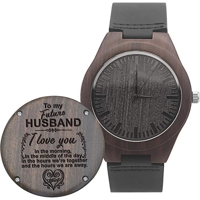 Montre hotsell bois gravée