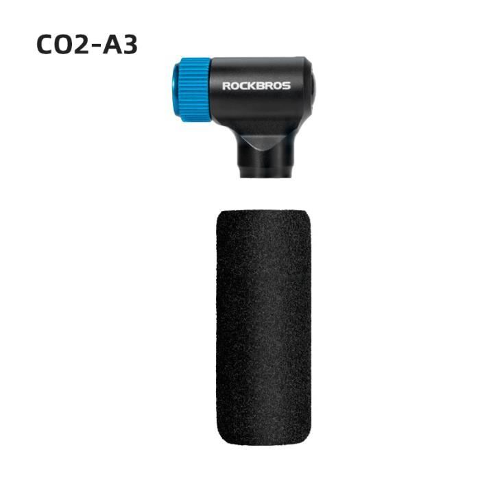ROCKBROS Mini Pompe à Vélo Haute Pression 160 PSI - Avec Manomètre Et Toutes Les Valves (Presta/Schrader) - Portable Et Légère Pour VTT, Vélo De Route - 4