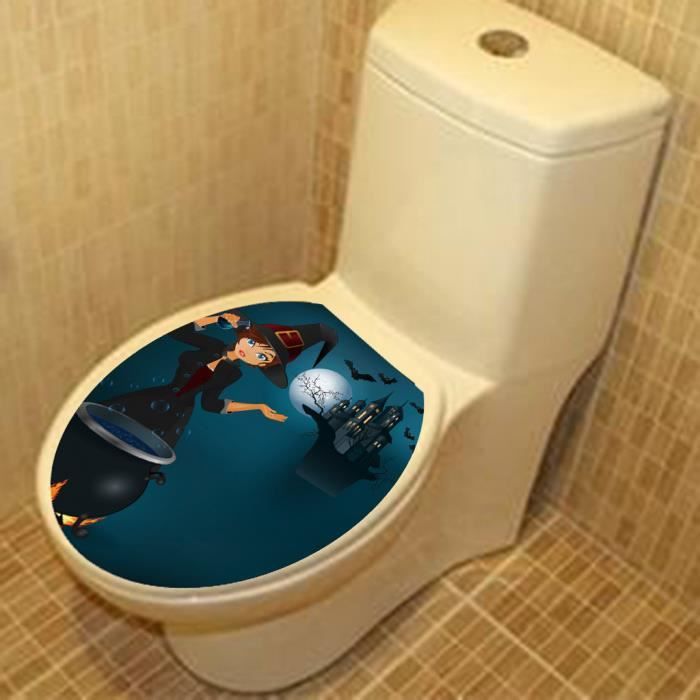 Avoir Images Hallowmas Siege De Toilette Autocollant Mural Stickers Vinyle Art dernière salutations
