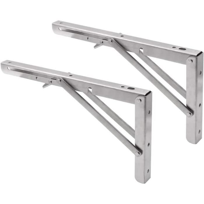 2 supports Mural pliants, étagère de Table, Support lourd, banc mural réglable