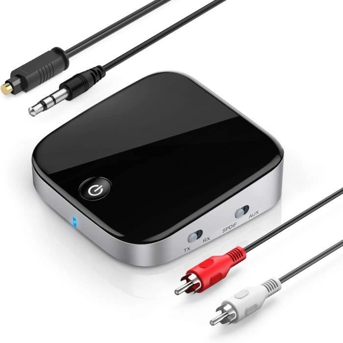 Adaptateur Bluetooth 5.0 UGREEN pour TV Émetteur Récepteur 2 en 1 Bluetooth  Jack AUX avec Microphone pour TV Voiture Chaîne HiFi Cas - Cdiscount TV Son  Photo