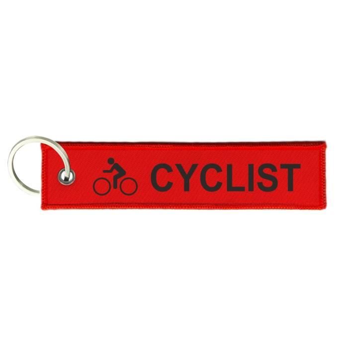 Porte cles clefs vélo cycliste moto Rouge Noir - Cdiscount