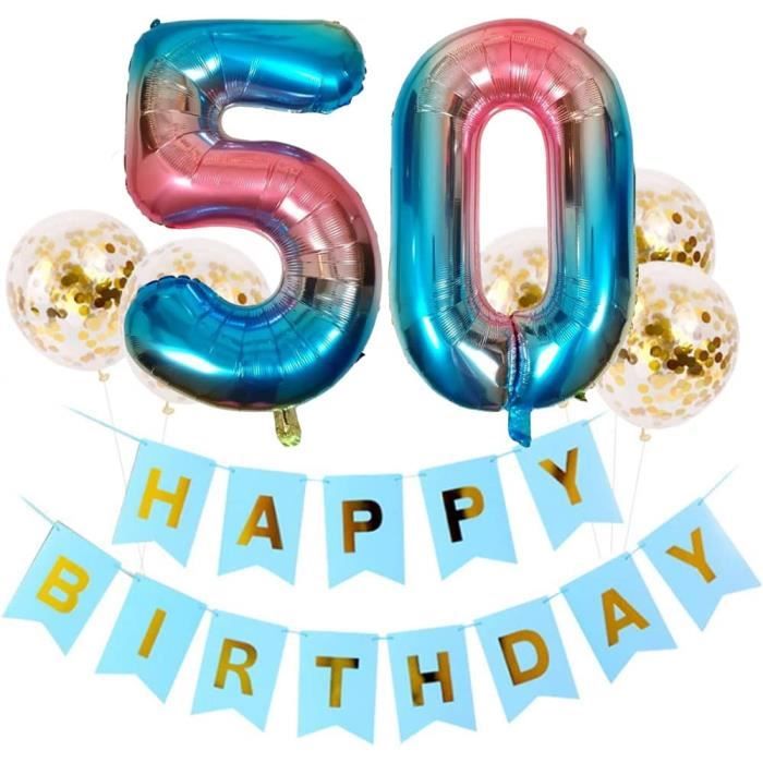 decoration-anniversaire-50-ans-deco-anniversaire-50-ans-bleu-happy