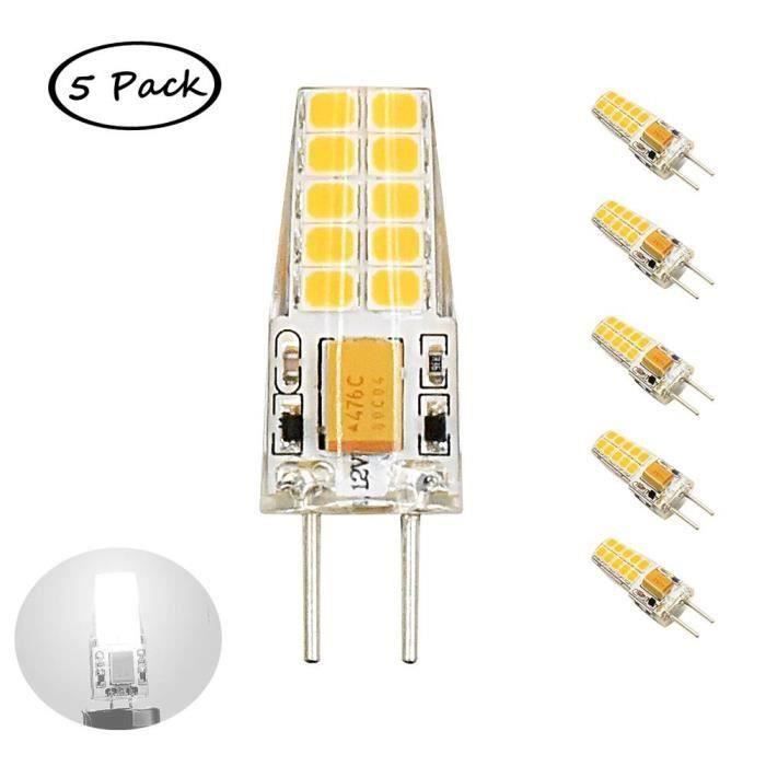 Ampoule LED GY6.35 12 Volt - SHAN - Bonlux - Blanc froid 6000K - Remplacement 30W Ampoule halogène