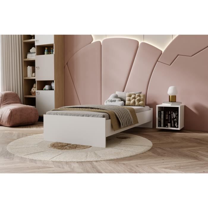 Children/'s Beds Home Dimensions 180 x 64 cm pour lit 190 x 90 cm Rangement sous le lit couleur gris Tiroirs simples