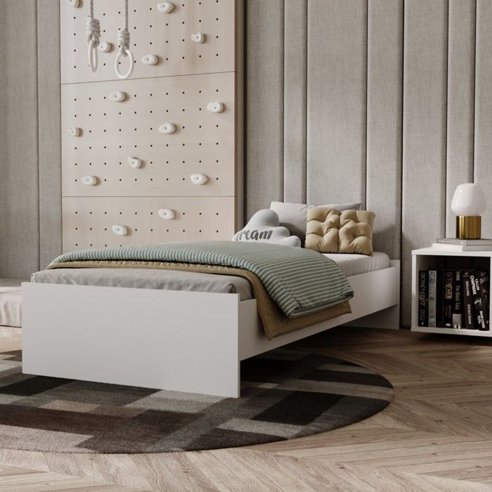 Children/'s Beds Home Dimensions 180 x 64 cm pour lit 190 x 90 cm Rangement sous le lit couleur gris Tiroirs simples