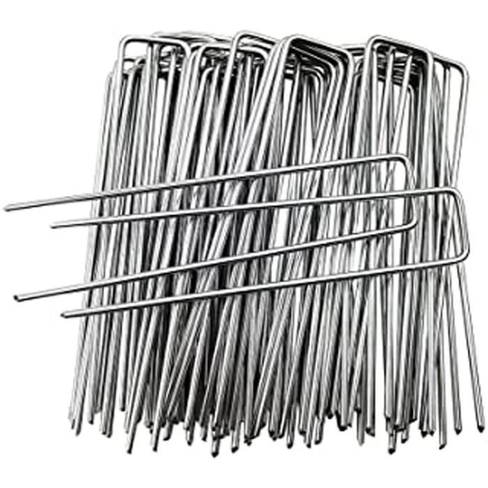 Piquets de Fixation - YYV - Acier Galvanisé - 50 pièces - Antirouille Piquets de Fixation - YYV - Acier Galvanisé - 50 pièces - Antirouille