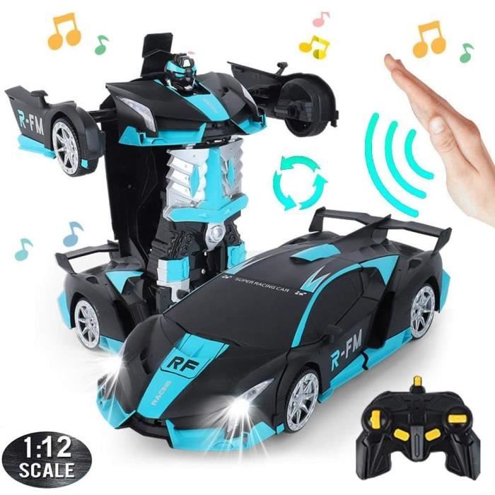 1:12 Télécommande RC Transformers Robot Voiture Figurines Jouet électrique 
