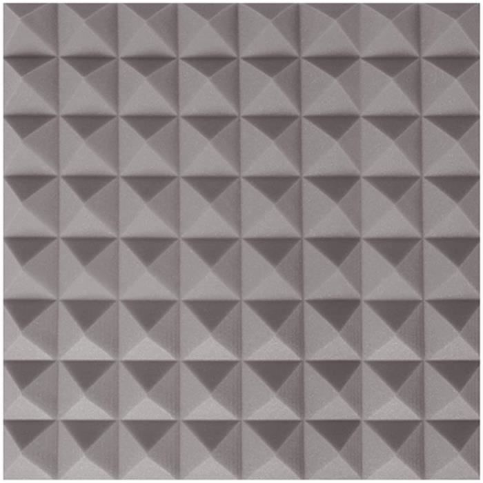 Plaque De Mousse Acoustique Noire 50x50x4 Cm - Isolation Sonore - Ignifuge MVSS302 - Fabriqué En Allemagne