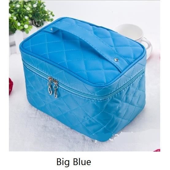 Mockup Psd ee Un étui à Cosmétiques Bleu Et Blanc Avec Une Lotion