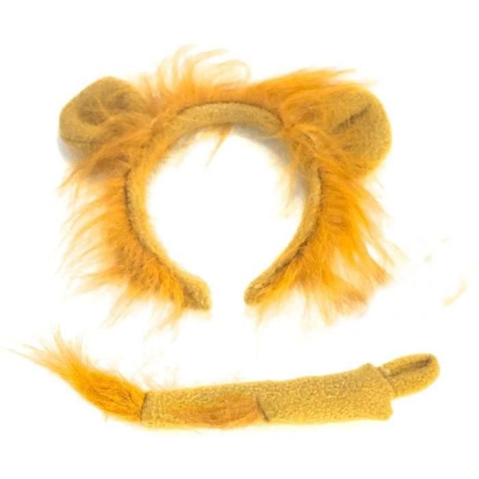 Lion bandeau queue serre-tête déguisement Cheveux Accessoire journée mondiale du Livre Halloween 