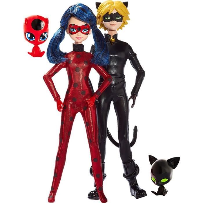 Poupée Chat Noir - Miraculous - Les aventures de Ladybug et Chat Noir -  Jouet pour Enfant - PLAYMATES - Cdiscount Jeux - Jouets