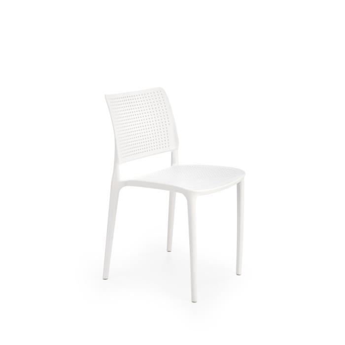 chaise design en polypropylène 42 x 55 x 79 cm - blanc
