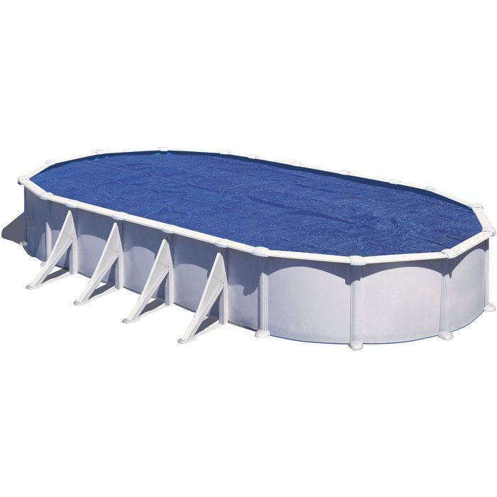 Bâche été à bulles GRE 180 µ Piscine 810 x 470 Pour piscine acierrésine tubulaire ou auto portante