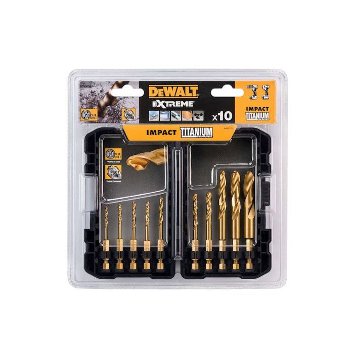 DeWALT Jeu de forets métal HSS Tin 10 pièces DT50050 QZ - vue 2