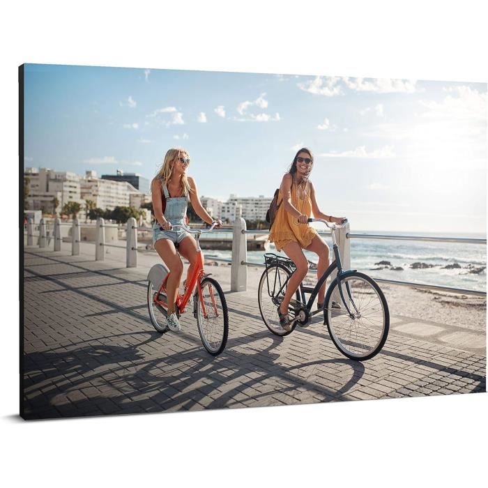 Toile Photo Personnalisée 40x60 Cm - Imprimez Votre Photo Sur Tableau, Cadre Bois, Décoration Murale Tableau Photo 40x60