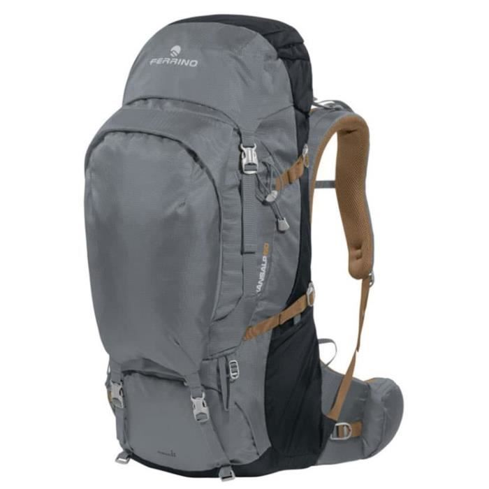 Sac à dos trekking - FERRINO - Transalp 60 - 60L - Ergonomique - Gris foncé Sac à dos trekking - FERRINO - Transalp 60 - 60L - Ergonomique - Gris foncé