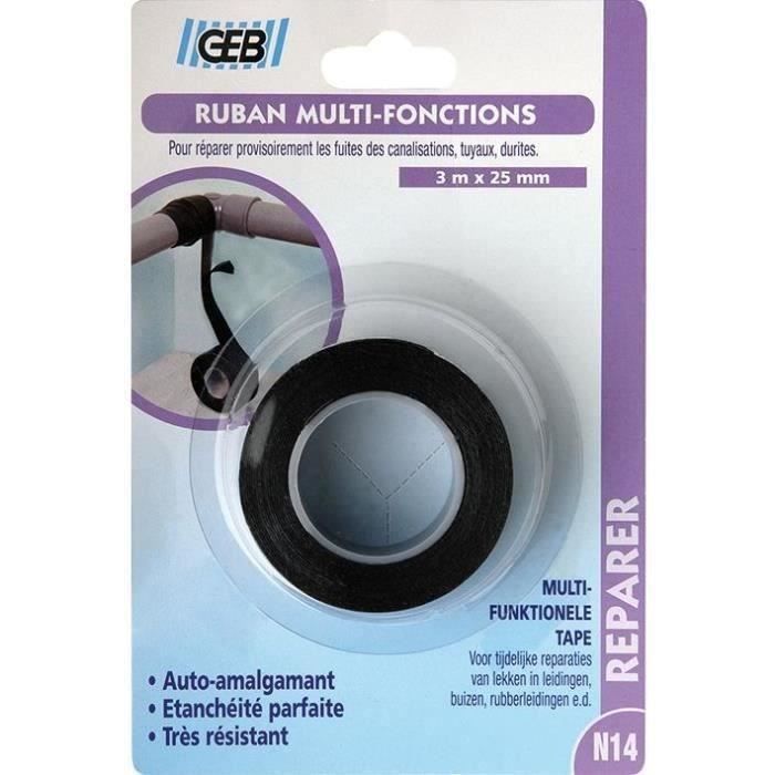 Ruban multifonction auto-amalgamant - 3 m x 25 mm