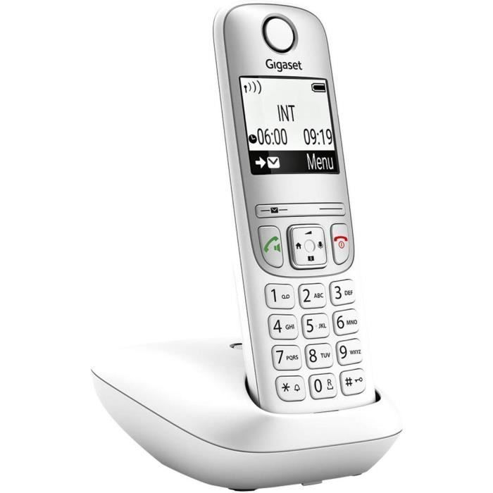 Téléphone sans fil - GIGASET - A690 - Blanc - 1 combiné - Mains libres