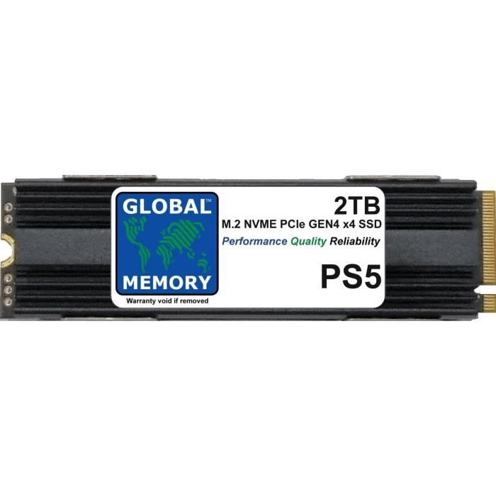 2To M.2 2280 PCIe Gen4 x4 NVMe SOLID STATE DRIVE SSD AVEC DRAM +  REFROIDISSEUR POUR PLAYSTATION 5 (PS5) - Cdiscount Informatique