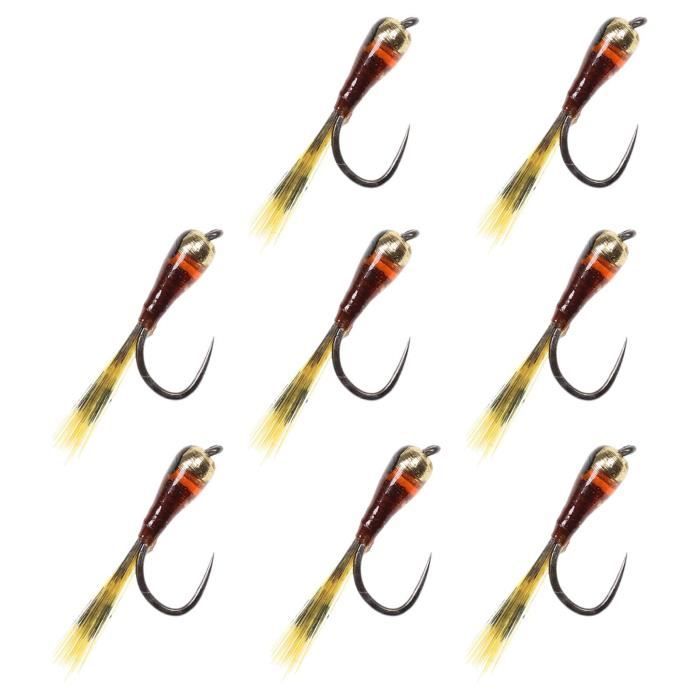 Mallette De Pêche Sur Glace – 130 Gabarits UV Tungstène – Pour Perche, Panfish, Crappie – Papa Bear Fishing Co