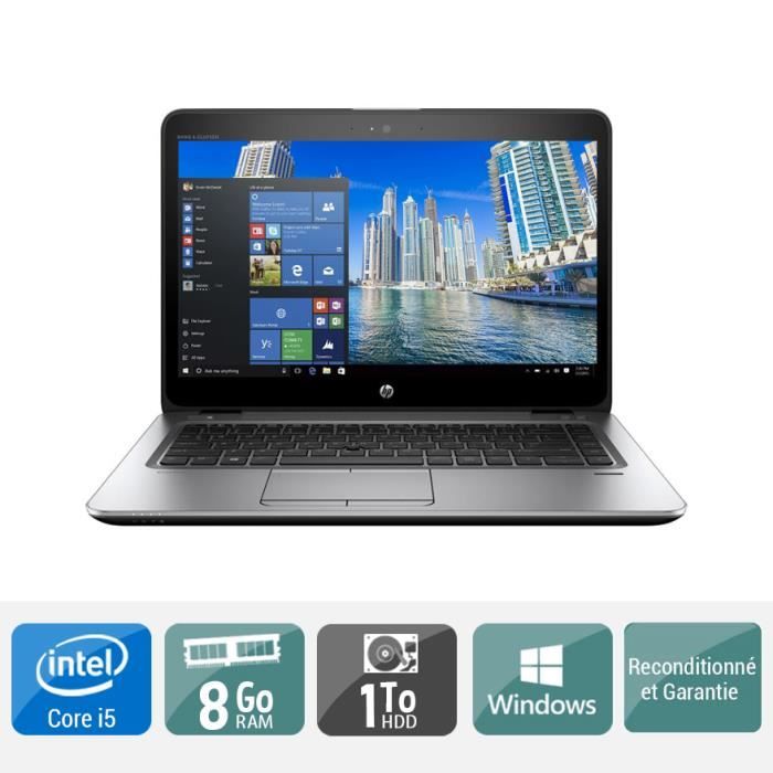 HP ELITEBOOK 840 G3 - Ordinateur portable - Core i5 - RAM 8 Go - Stockage 1 To - Reconditionné - Hewlett packard