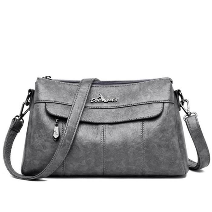 Sac Cuir PU Sac à Main Femme Naisicatar - Cuir PU, Bandoulière Chaîne, 35x8x40 Cm, Fourre-tout Sac Shopping Quotidien