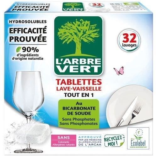 Tablettes Lave vaisselle Tout En 1 Bicarbonate De Soude 'arbre Le Pack De 32 Capsules - vue 4