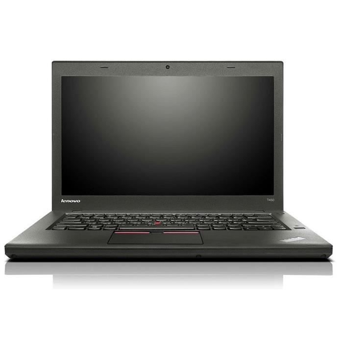 Lenovo ThinkPad T450 Intel® Core™ i5 de 5eme génération 2 2 GHz 35 6 cm (14) 1600 x 900 pixels 4 Go 128 Go Noir Reconditionné - vue 3