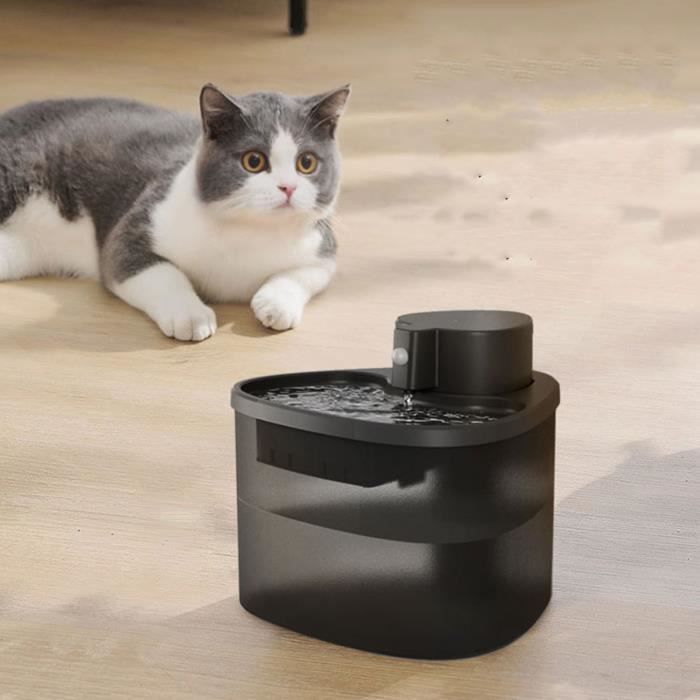 Comparer les prix de Mothinessto fontaine d'eau automatique pour animaux de compagnie Fontaine d'eau pour chat, capteur animalerie convalescence Noir
