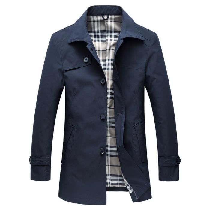 Veste De Survêtement Homme Léger - Sans Capuche - Col Montant - Printemps/Automne - Sportive Et Décontractée