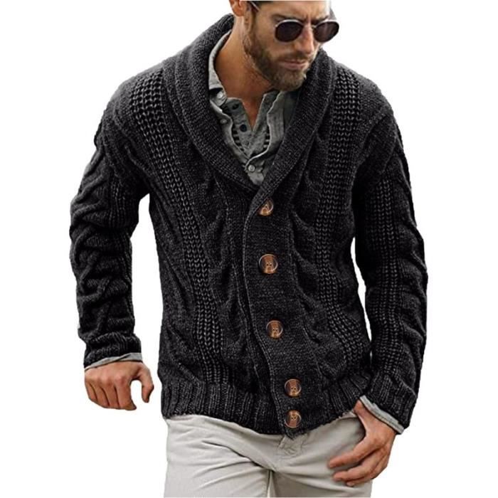 Cardigan laine hotsell homme grosse maille