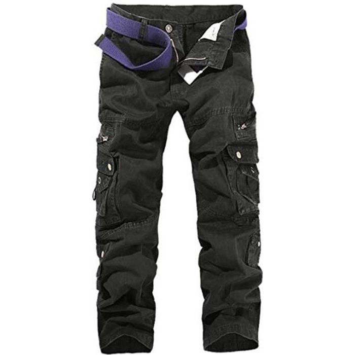 Pantalon militaire noir hot sale
