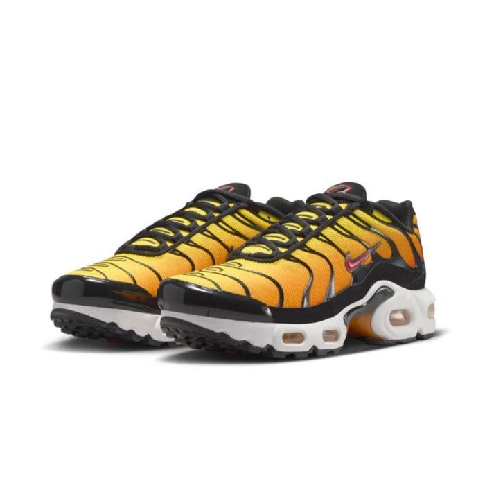 Nike Baskets Nike Air Max Plus GS Oranges et Noires – Enfant – Style Rétro & Confort Moderne