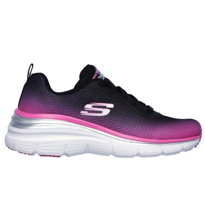 Skechers Baskets SKECHERS 12717 - Femme - Rose - Lacets - Synthétique - Plat